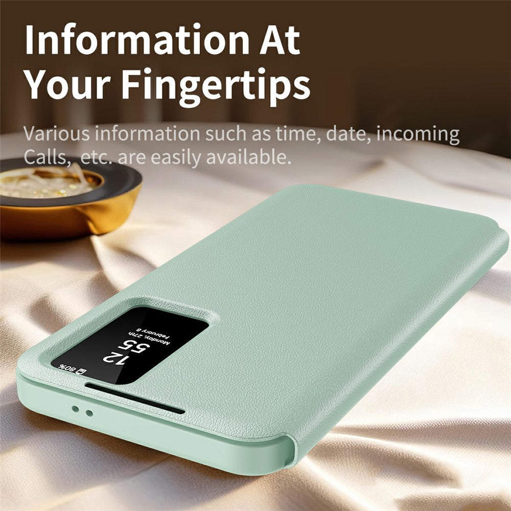 Deksel for Samsung Galaxy A37 5G, Techsuit, SmartView, Grønn