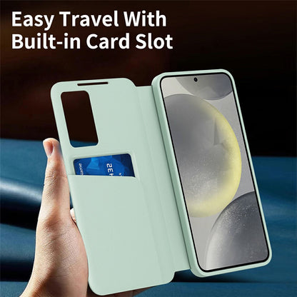 Deksel for Samsung Galaxy A37 5G, Techsuit, SmartView, Grønn