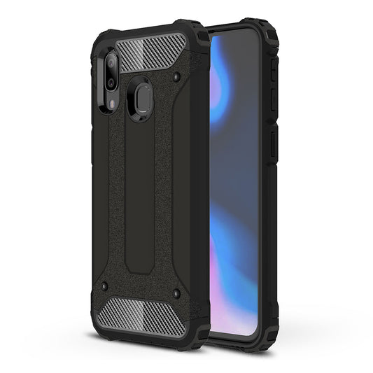 Deksel for Samsung Galaxy A40 A405, Techsuit, Hybrid Armor, Svart