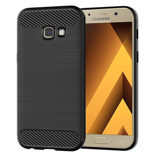 Deksel til Samsung Galaxy A5 (2017) A520, Techsuit, Karbon, Svart