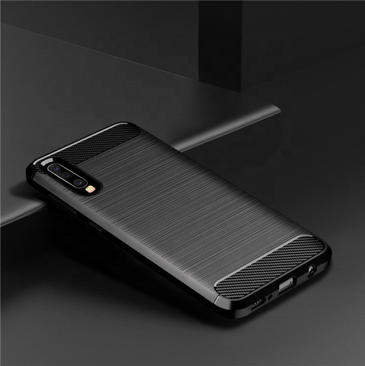 Deksel til Samsung Galaxy A50s A507 / A30s A307 / A50 A505, Techsuit, Karbon, Svart