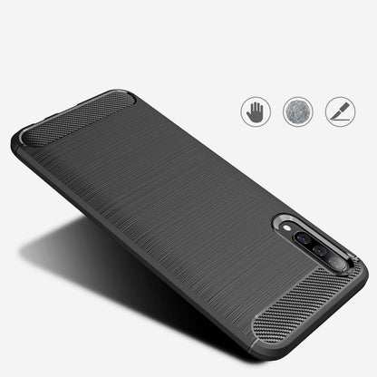 Deksel til Samsung Galaxy A50s A507 / A30s A307 / A50 A505, Techsuit, Karbon, Svart