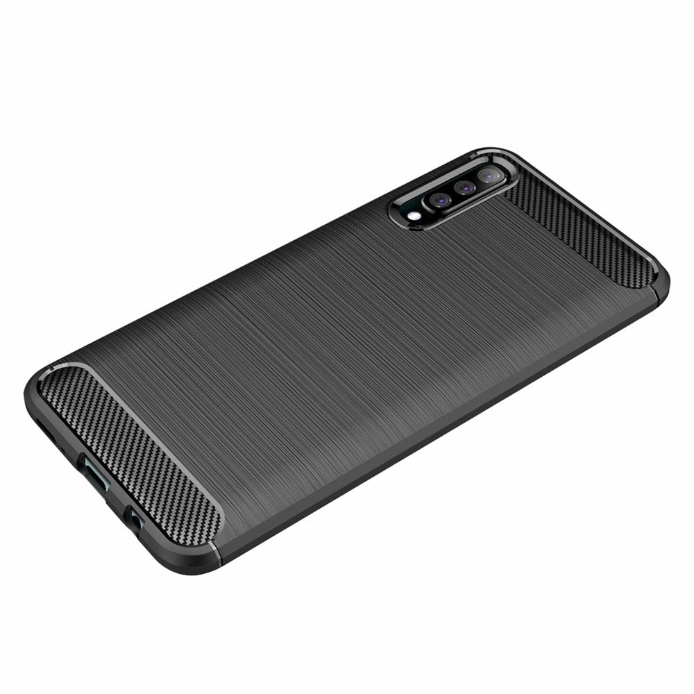 Deksel til Samsung Galaxy A50s A507 / A30s A307 / A50 A505, Techsuit, Karbon, Svart