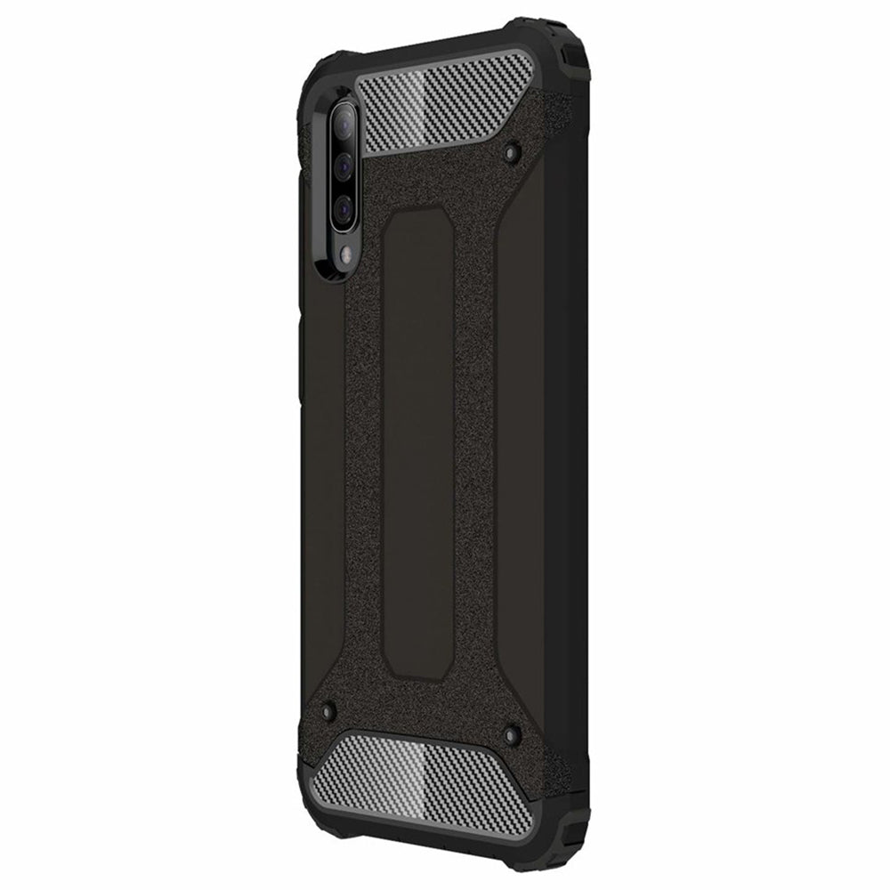 Deksel for Samsung Galaxy A50s A507 / A30s A307 / A50 A505, Techsuit, Hybrid Armor, Svart