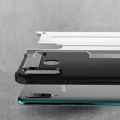 Deksel for Samsung Galaxy A50s A507 / A30s A307 / A50 A505, Techsuit, Hybrid Armor, Svart
