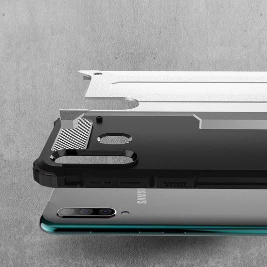 Deksel for Samsung Galaxy A50s A507 / A30s A307 / A50 A505, Techsuit, Hybrid Armor, Svart