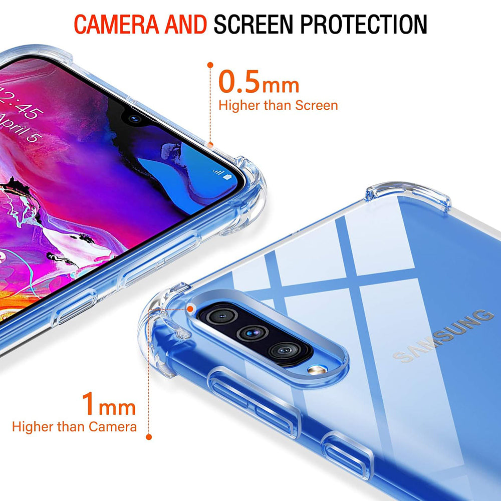 Deksel til Samsung Galaxy A50s A507 / A30s A307 / A50 A505, Techsuit, Støtsikker Klar, Transparent