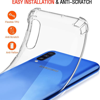 Deksel til Samsung Galaxy A50s A507 / A30s A307 / A50 A505, Techsuit, Støtsikker Klar, Transparent