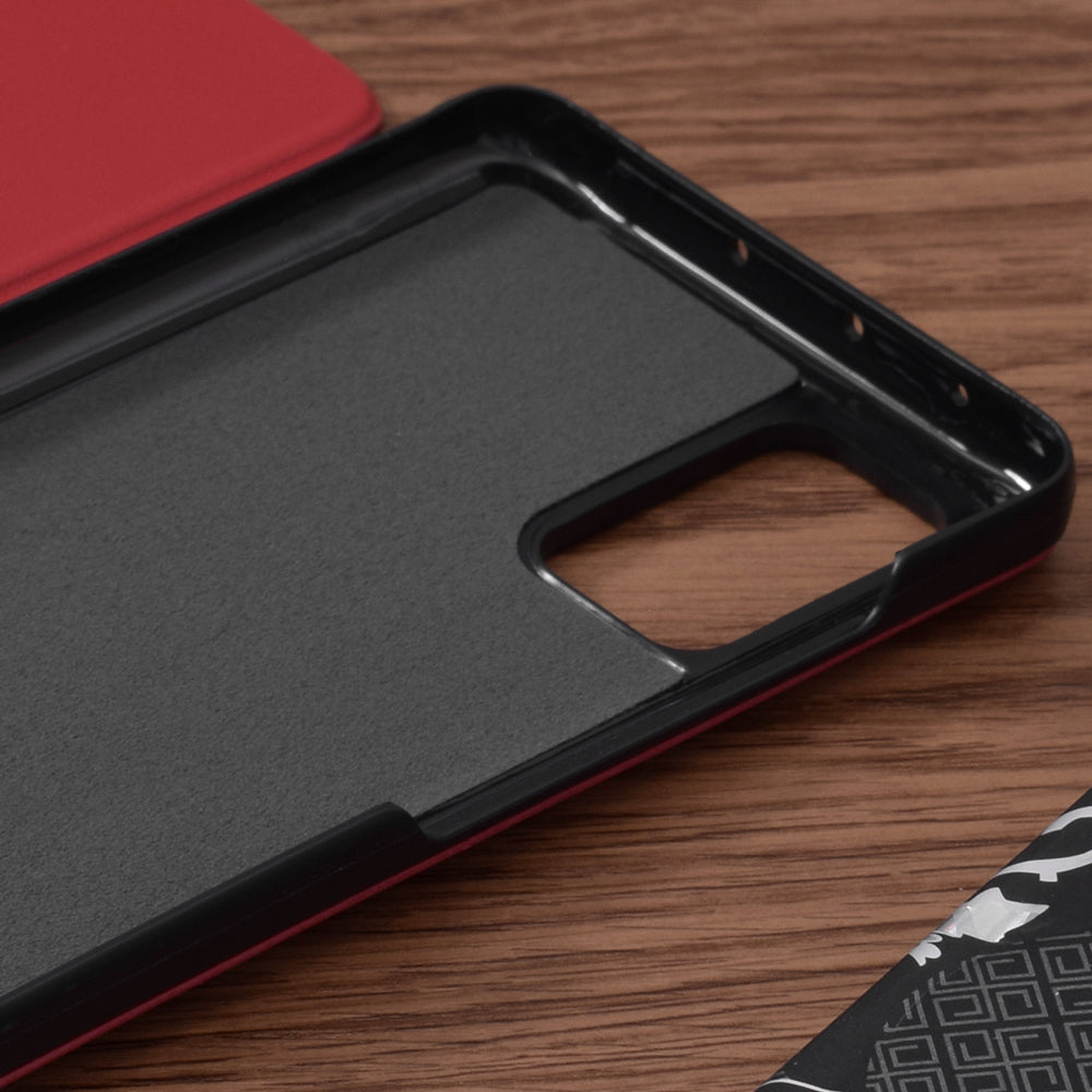 Deksel for Samsung Galaxy A51 A515, Techsuit, eFold, Rød
