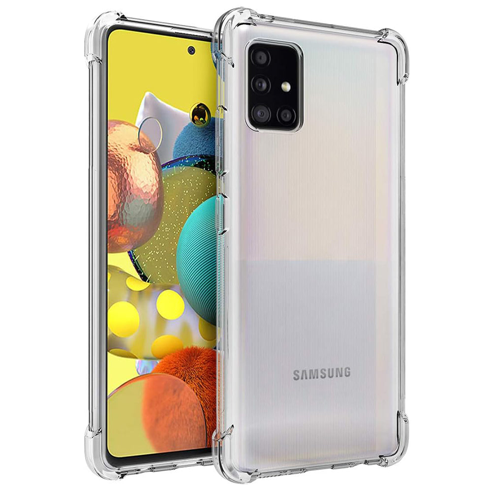 Deksel for Samsung Galaxy A51 A515, Techsuit, Støtsikker Klar, Transparent