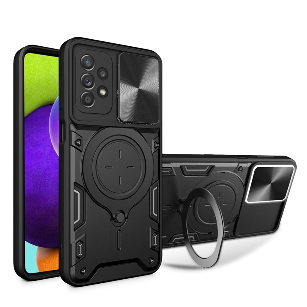 Deksel for Samsung Galaxy A52s 5G A528 / A52 5G A526 / A52 A525, Techsuit, CamGuard Pro, Svart