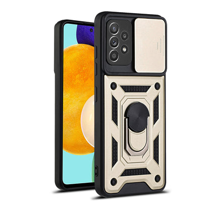 Deksel til Samsung Galaxy A52s 5G A528 / A52 5G A526 / A52 A525, Techsuit, CamShield, Gullfarget