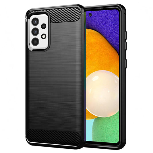 Deksel til Samsung Galaxy A52s 5G A528 / A52 5G A526 / A52 A525, Techsuit, Karbon, Svart