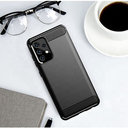 Deksel til Samsung Galaxy A52s 5G A528 / A52 5G A526 / A52 A525, Techsuit, Karbon, Svart