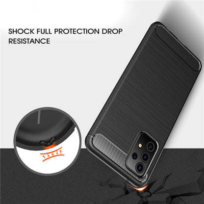 Deksel til Samsung Galaxy A52s 5G A528 / A52 5G A526 / A52 A525, Techsuit, Karbon, Svart