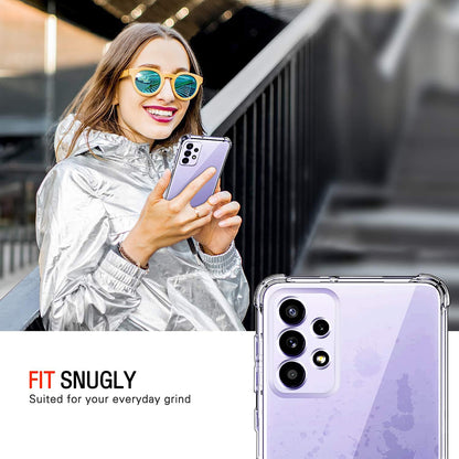 Deksel til Samsung Galaxy A52s 5G A528 / A52 5G A526 / A52 A525, Techsuit, Støtsikkert klart, Transparent