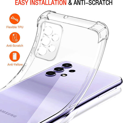 Deksel til Samsung Galaxy A52s 5G A528 / A52 5G A526 / A52 A525, Techsuit, Støtsikkert klart, Transparent