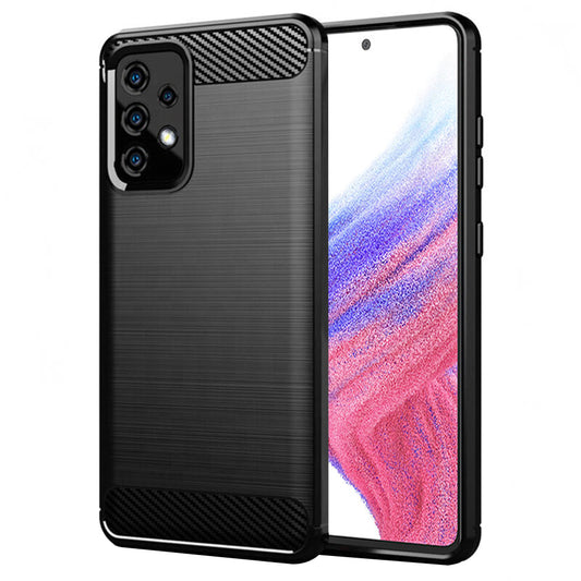Deksel til Samsung Galaxy A53 5G A536, Techsuit, Karbon, Svart