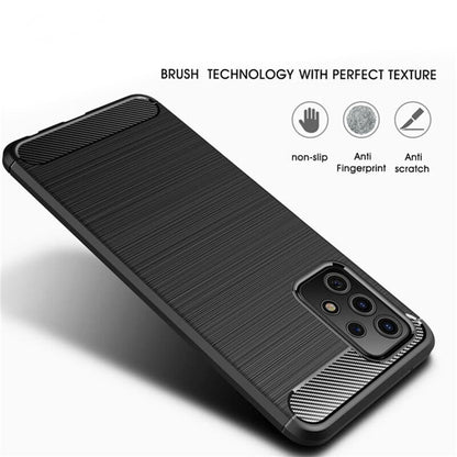 Deksel til Samsung Galaxy A53 5G A536, Techsuit, Karbon, Svart
