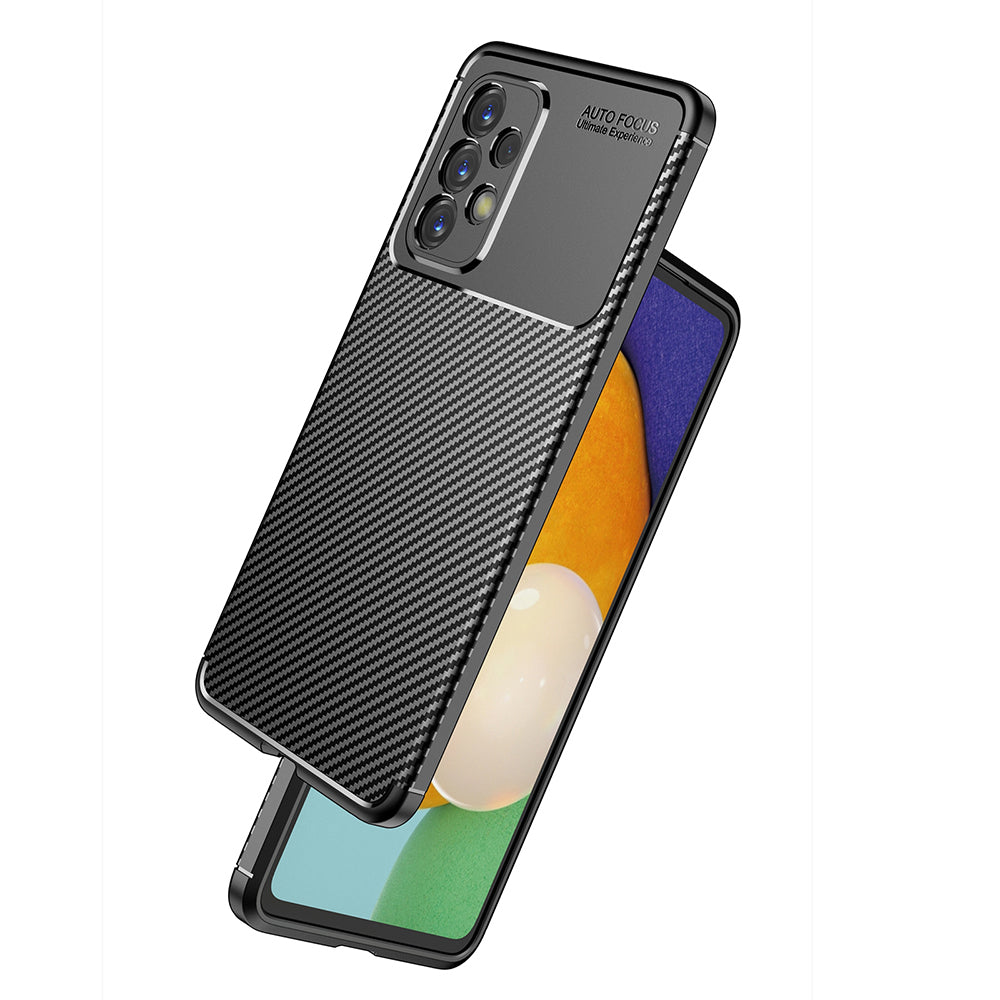 Deksel til Samsung Galaxy A53 5G A536, Techsuit, CarbonFiber, Svart