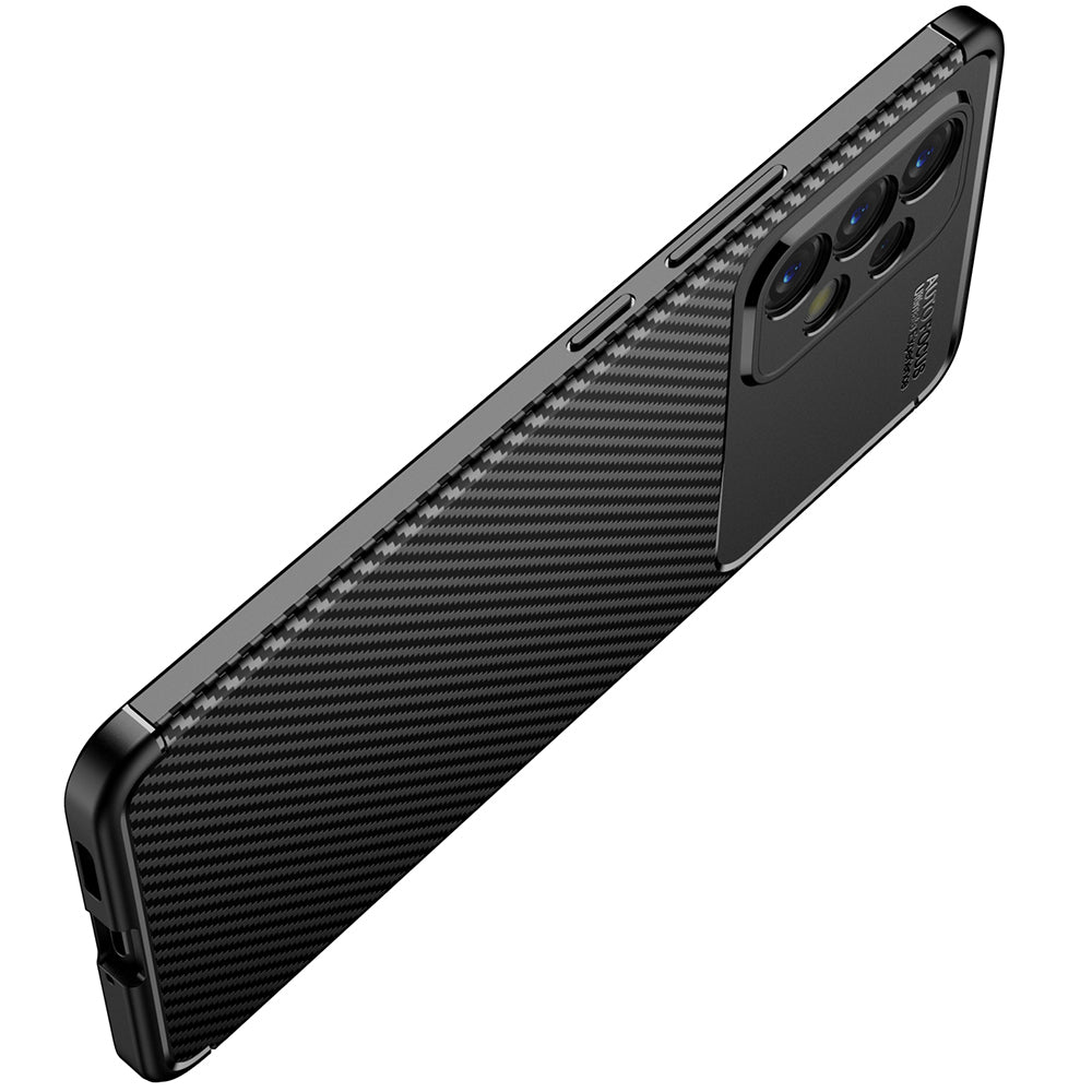 Deksel til Samsung Galaxy A53 5G A536, Techsuit, CarbonFiber, Svart