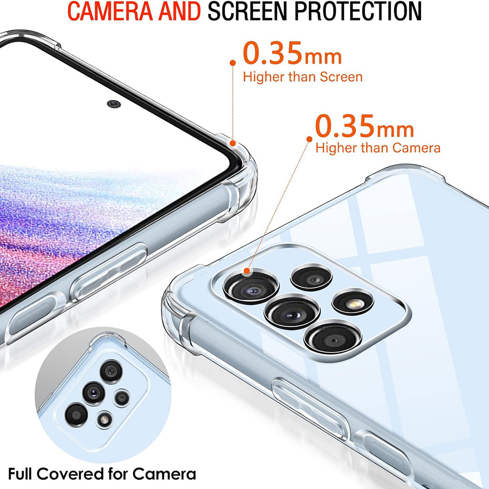 Deksel til Samsung Galaxy A53 5G A536, Techsuit, Støtsikker Klar, Transparent