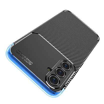 Deksel til Samsung Galaxy A54 A546, Techsuit, CarbonFiber, Svart