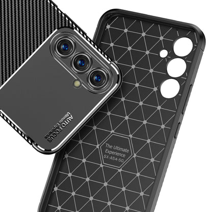 Deksel til Samsung Galaxy A54 A546, Techsuit, CarbonFiber, Svart