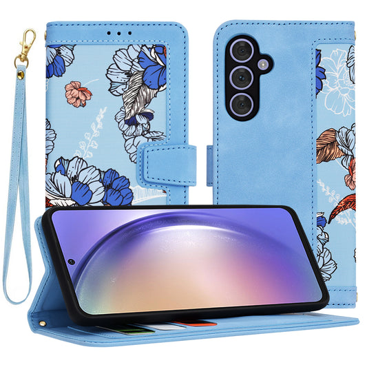 Deksel til Samsung Galaxy A54 A546, Techsuit, FlipCraft, Blå