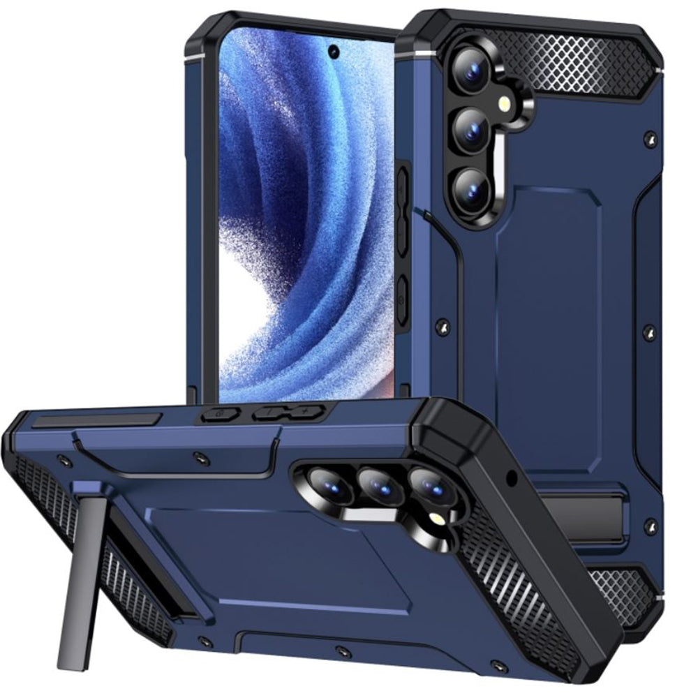 Deksel for Samsung Galaxy A54 A546, Techsuit, Hybrid Armor Kickstand, Blå