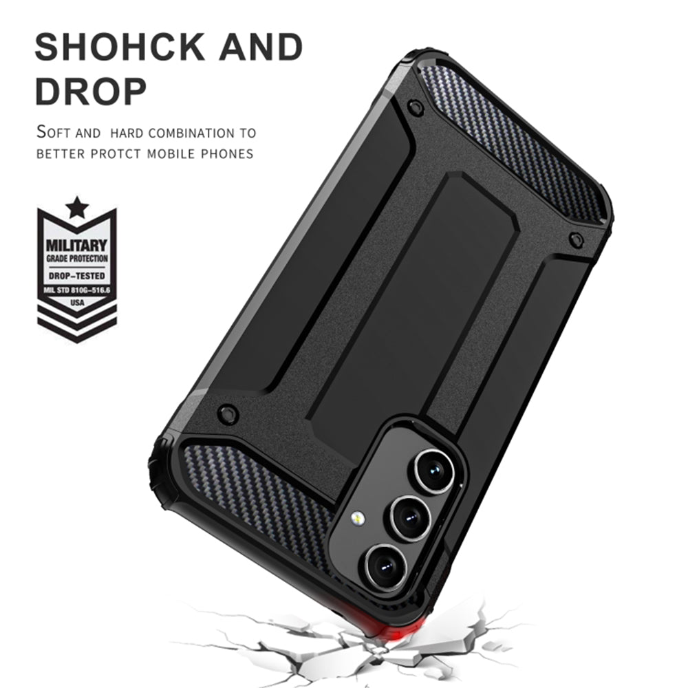 Deksel for Samsung Galaxy A54 A546, Techsuit, Hybrid Armor, Svart