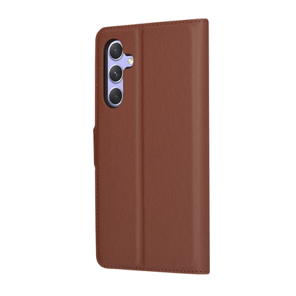 Deksel for Samsung Galaxy A54 A546, Techsuit, Leather Folio, Brun