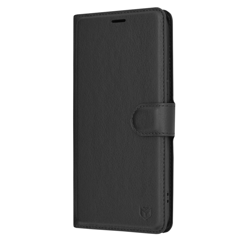 Deksel for Samsung Galaxy A54 A546, Techsuit, Leather Folio, Svart
