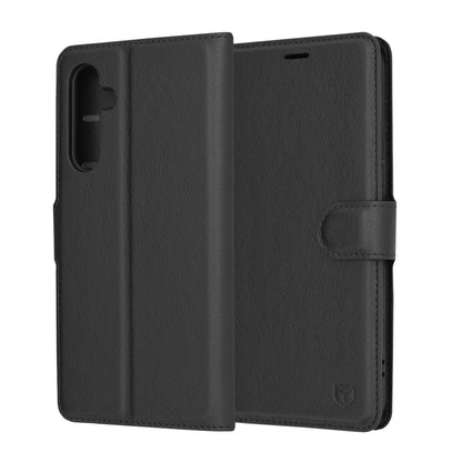 Deksel for Samsung Galaxy A54 A546, Techsuit, Leather Folio, Svart