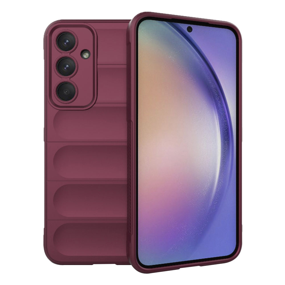 Deksel for Samsung Galaxy A54 A546, Techsuit, Magic Shield, Burgunder