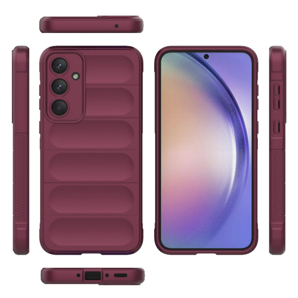 Deksel for Samsung Galaxy A54 A546, Techsuit, Magic Shield, Burgunder