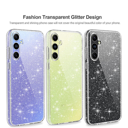 Deksel for Samsung Galaxy A54 A546, Techsuit, SparkleSkin, Transparent