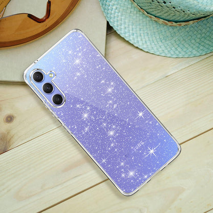 Deksel for Samsung Galaxy A54 A546, Techsuit, SparkleSkin, Transparent