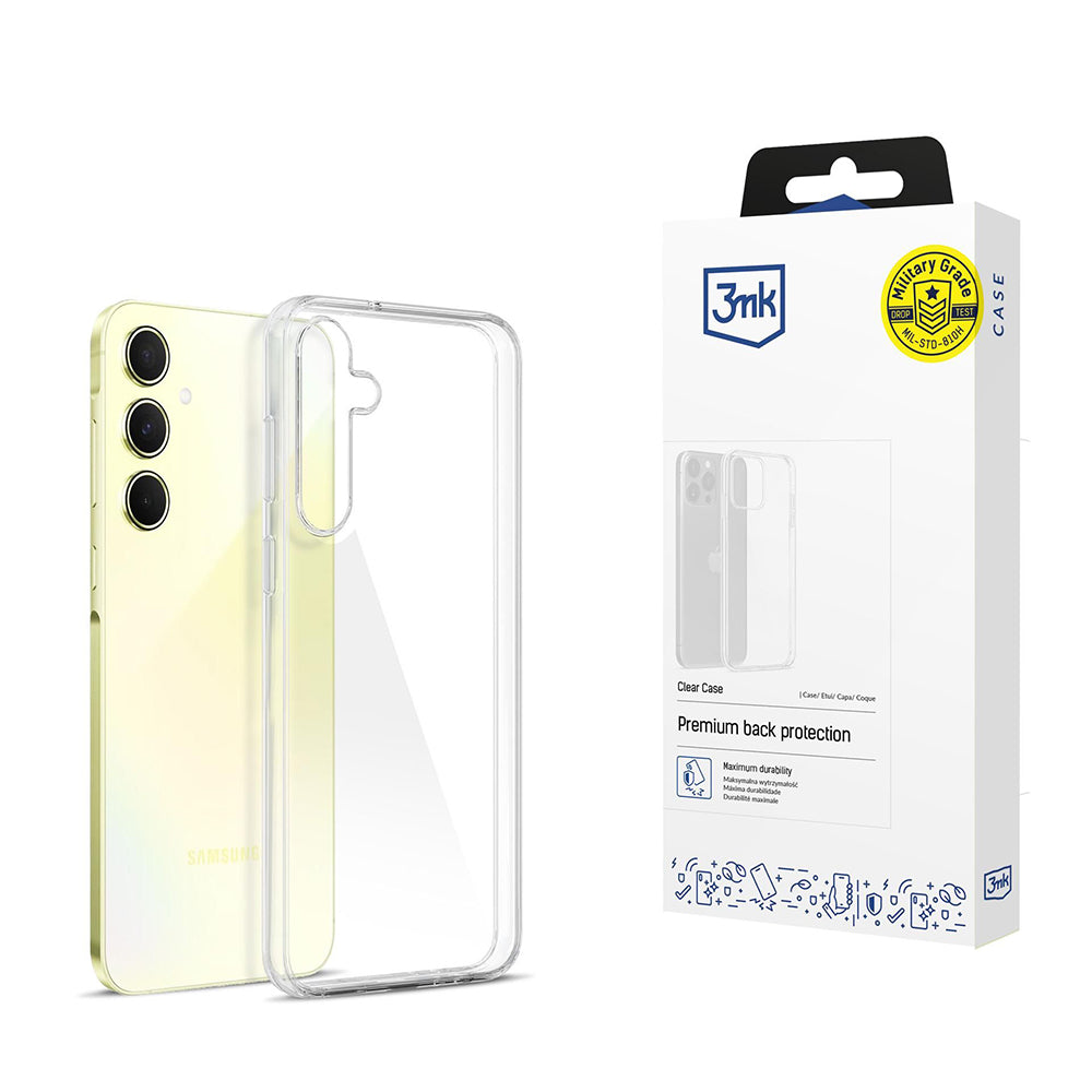 Deksel for Samsung Galaxy A55 5G A556, 3MK, Klar, Transparent
