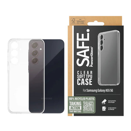 Deksel for Samsung Galaxy A55 5G A556, PanzerGlass, Safe., Gjennomsiktig