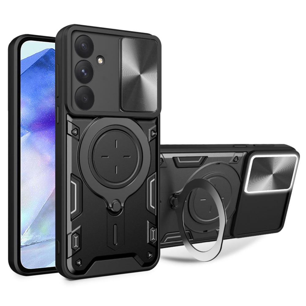 Deksel til Samsung Galaxy A55 5G A556, Techsuit, CamGuard Pro, Svart