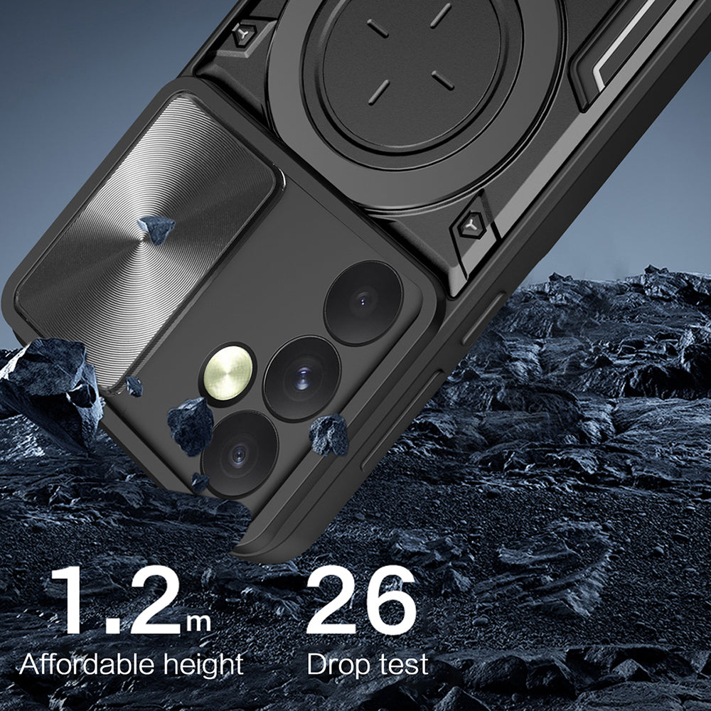 Deksel til Samsung Galaxy A55 5G A556, Techsuit, CamGuard Pro, Svart
