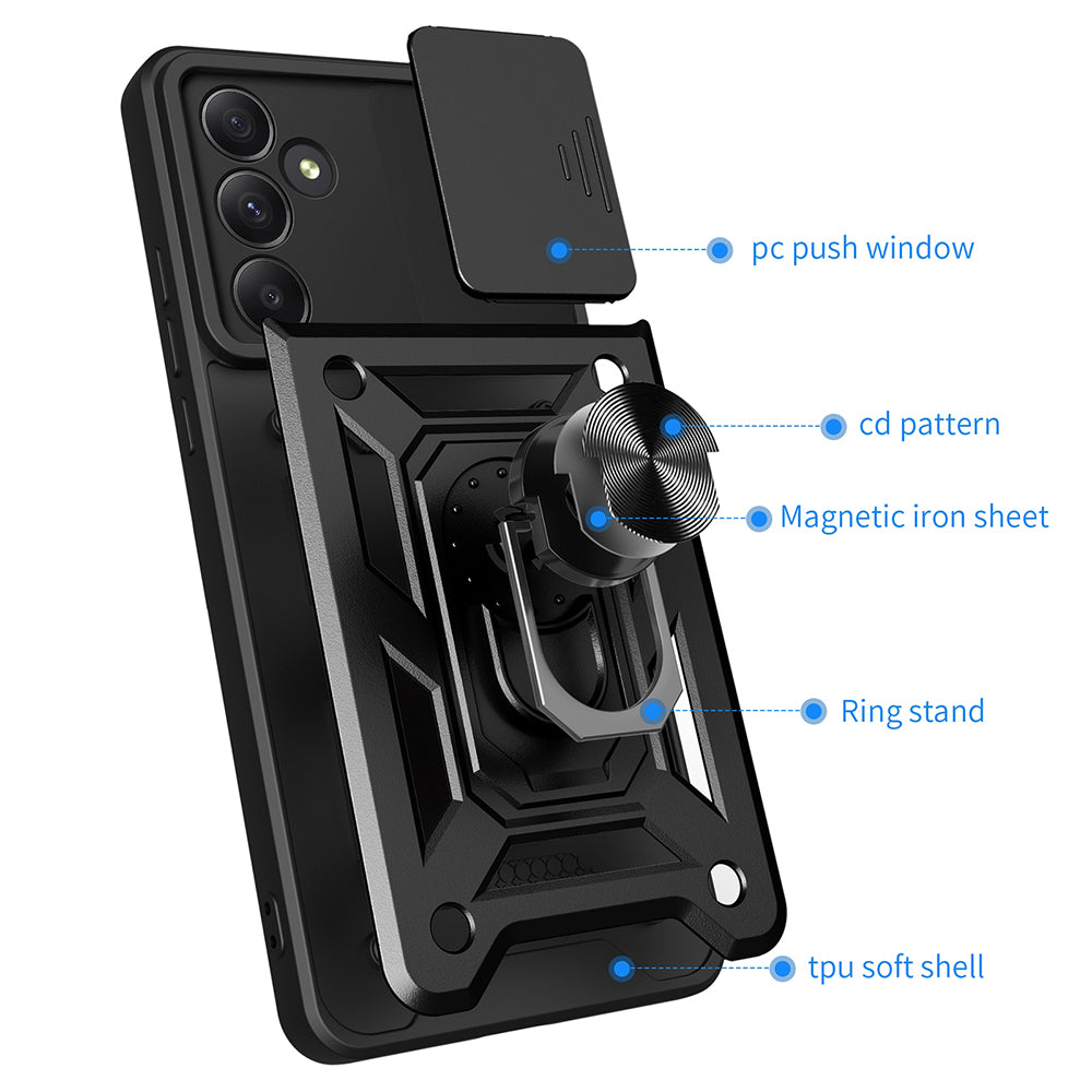 Deksel til Samsung Galaxy A55 5G A556, Techsuit, CamShield, Blå