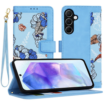 Deksel til Samsung Galaxy A55 5G A556, Techsuit, FlipCraft, Blå