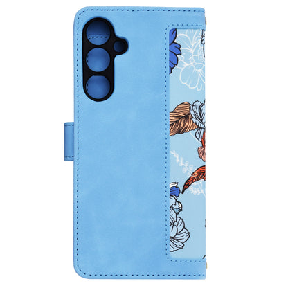 Deksel til Samsung Galaxy A55 5G A556, Techsuit, FlipCraft, Blå