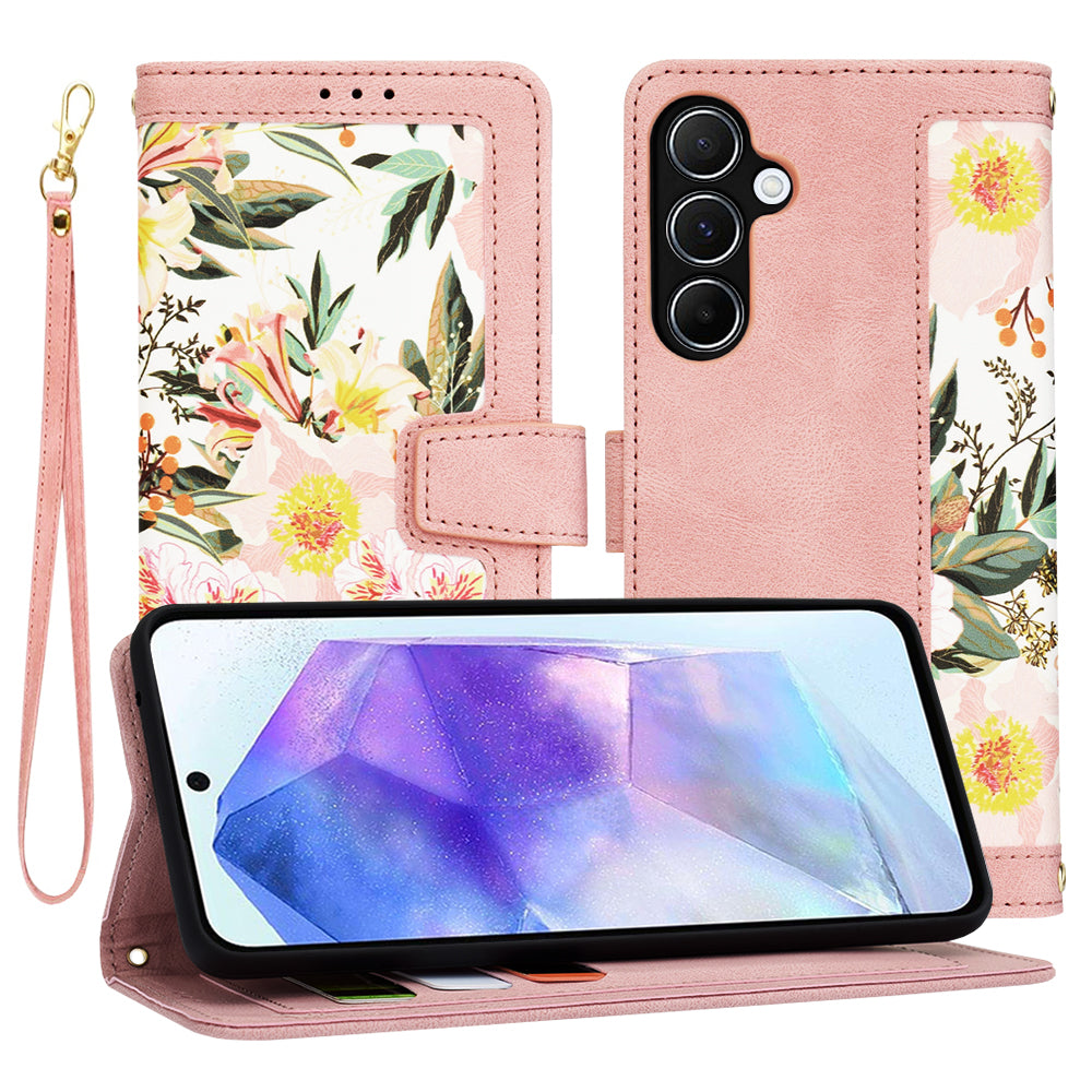 Deksel for Samsung Galaxy A55 5G A556, Techsuit, FlipCraft, Rosa
