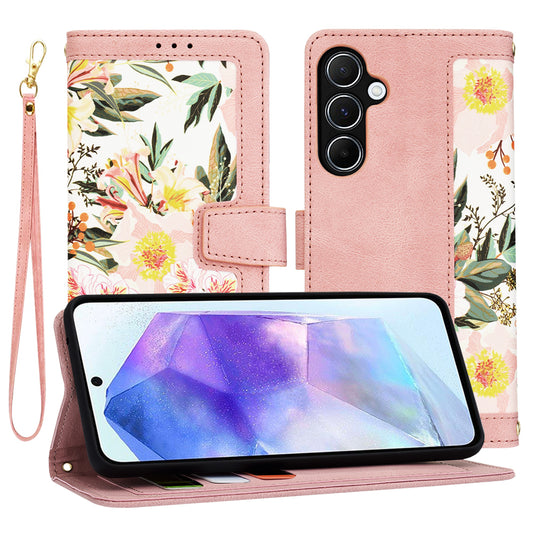 Deksel for Samsung Galaxy A55 5G A556, Techsuit, FlipCraft, Rosa