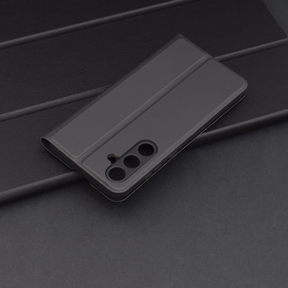 Deksel til Samsung Galaxy A55 5G A556, Techsuit, Magskin Book, Svart