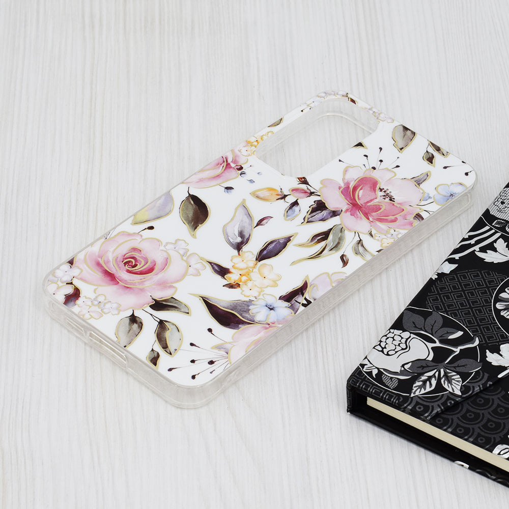 Deksel til Samsung Galaxy A55 5G A556, Techsuit, Marble, Hvit