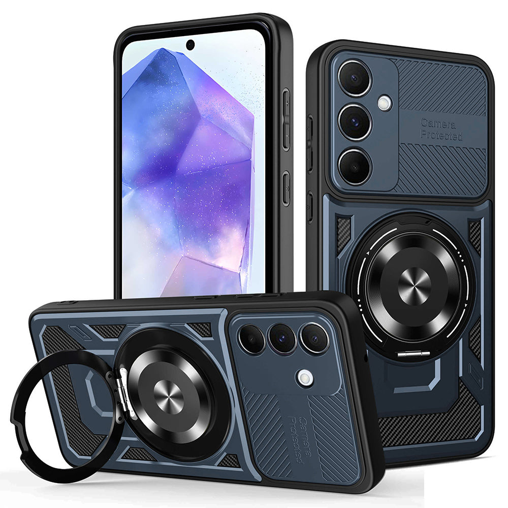 Deksel for Samsung Galaxy A55 5G A556, Techsuit, RuggedCam, Blå